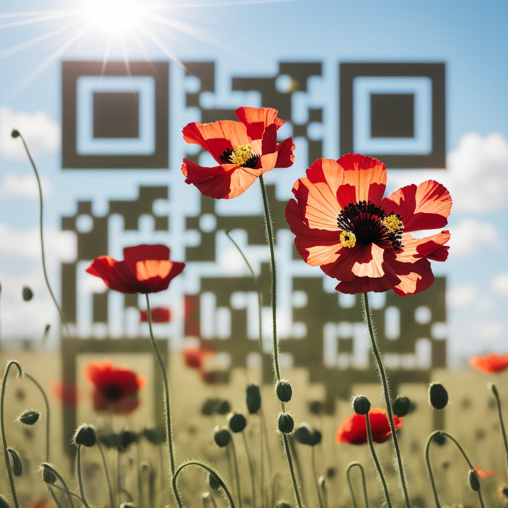 Florist QR code wedding example